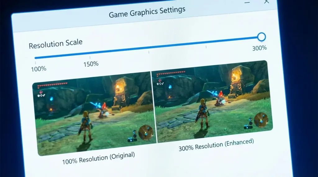 Step-by-step custom configuration GPU settings to increase rendering resolution to 4K in RPCS3.
